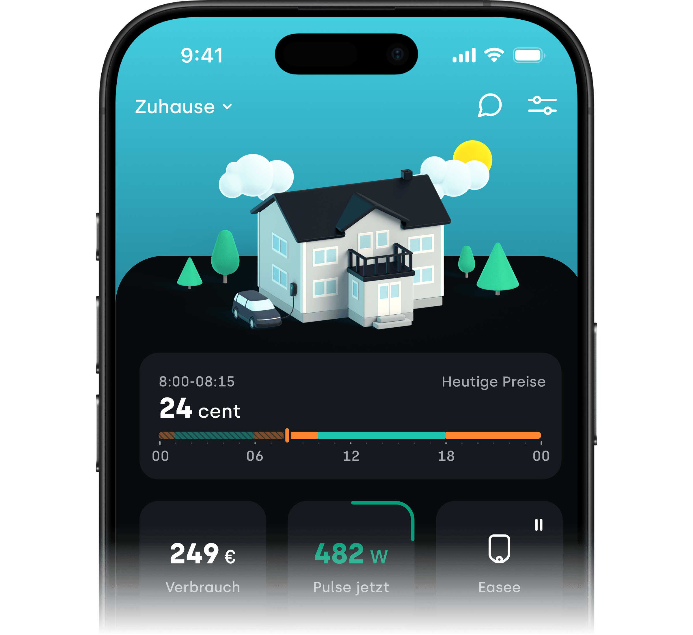App / Homescreen / WebHero / dark / 1:1 (modified) / DE
