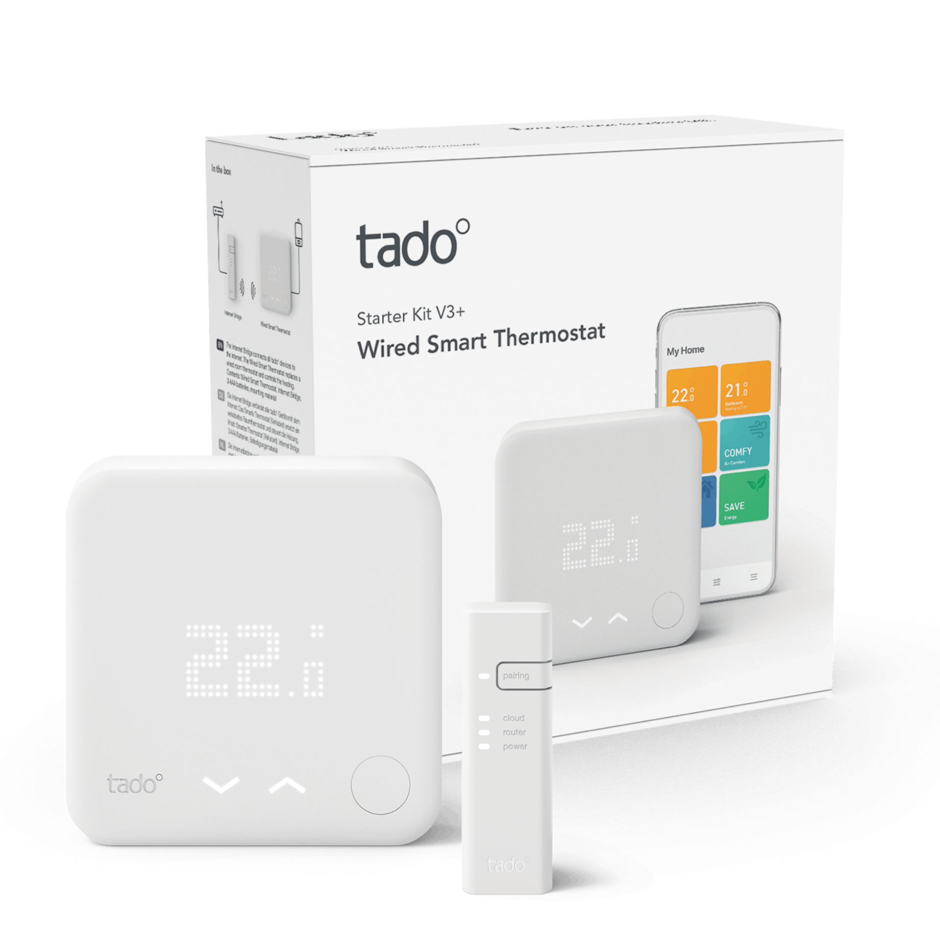 Tado - Wired Smart Thermostat V3+ - Packaging image