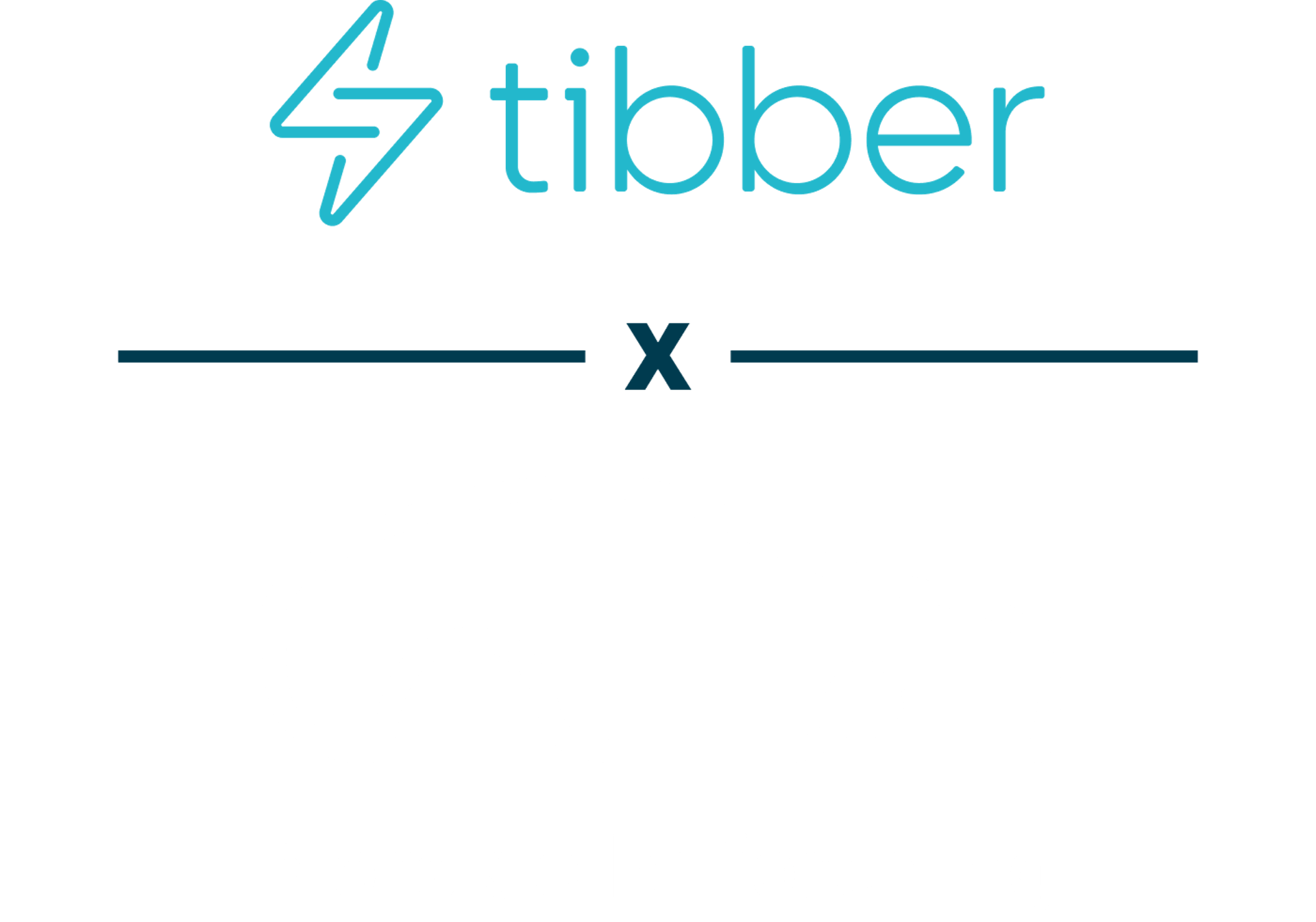 Norsk elbil x Tibber White Logo