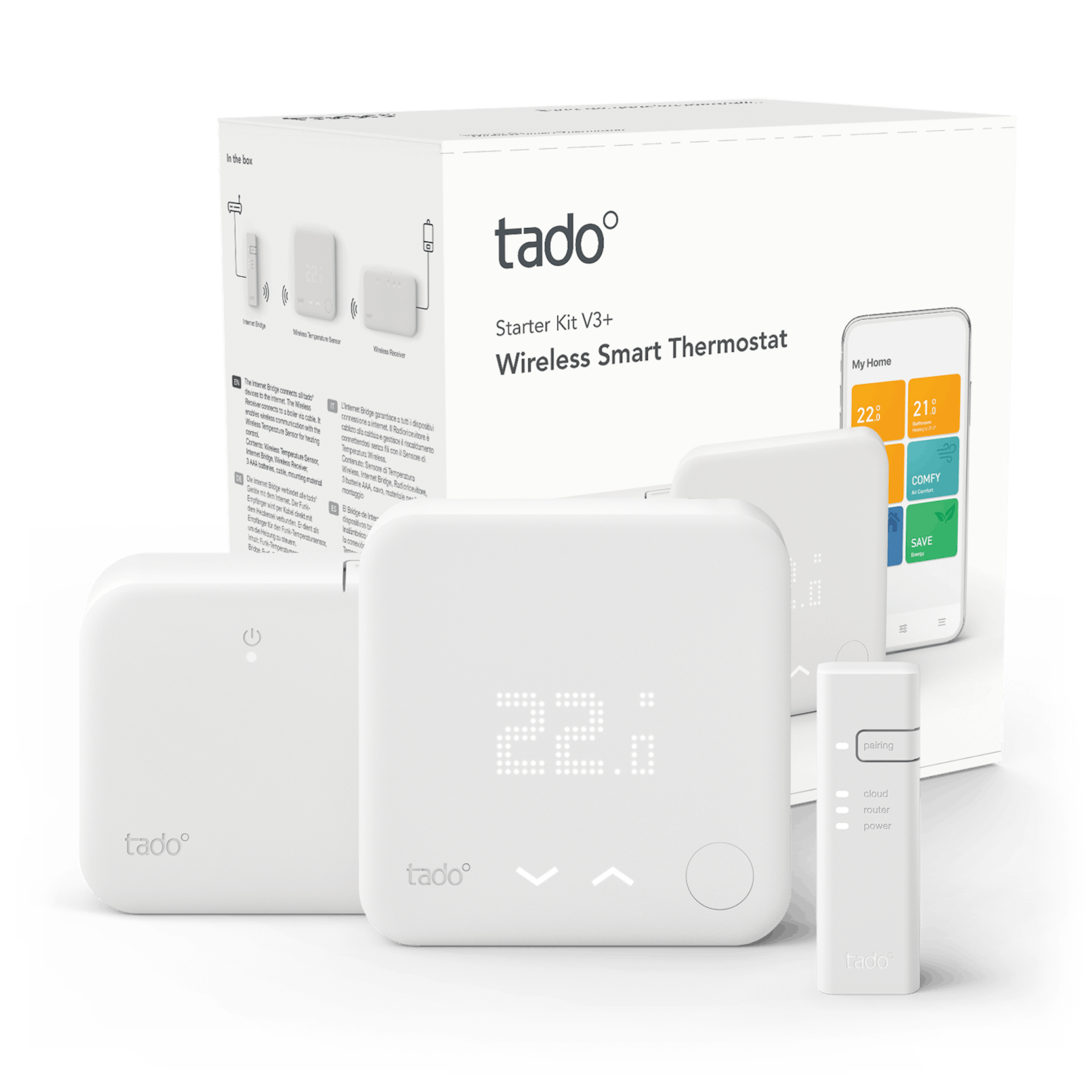 Tado Wireless Smart Thermostat V3+ - Packaging