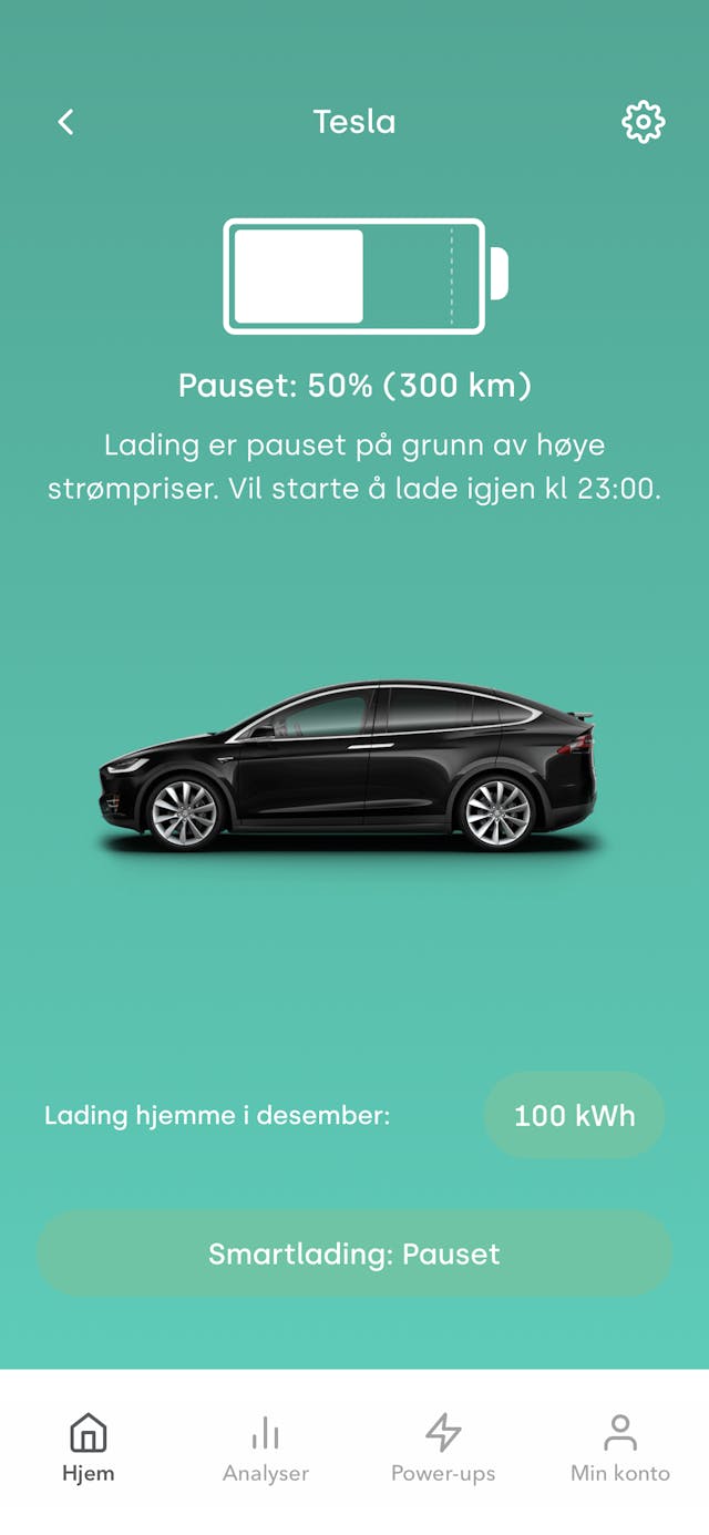 Screenshot - SmartCharging Tesla Paused NO