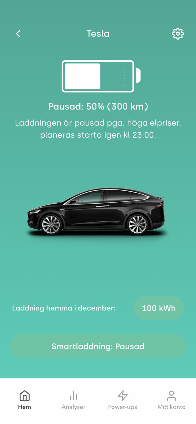 Screenshot - SmartCharging Tesla Paused SE