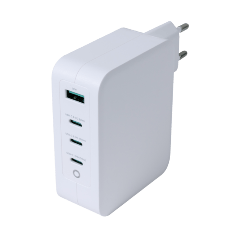 Power adapter 3x USB-c 1x USB – Deltaco - Image