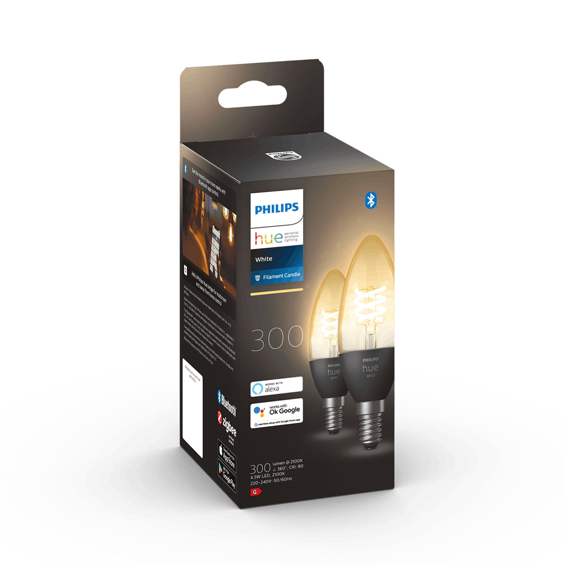 Philips Hue White Filament E14 (2-pack) - Details- Package image