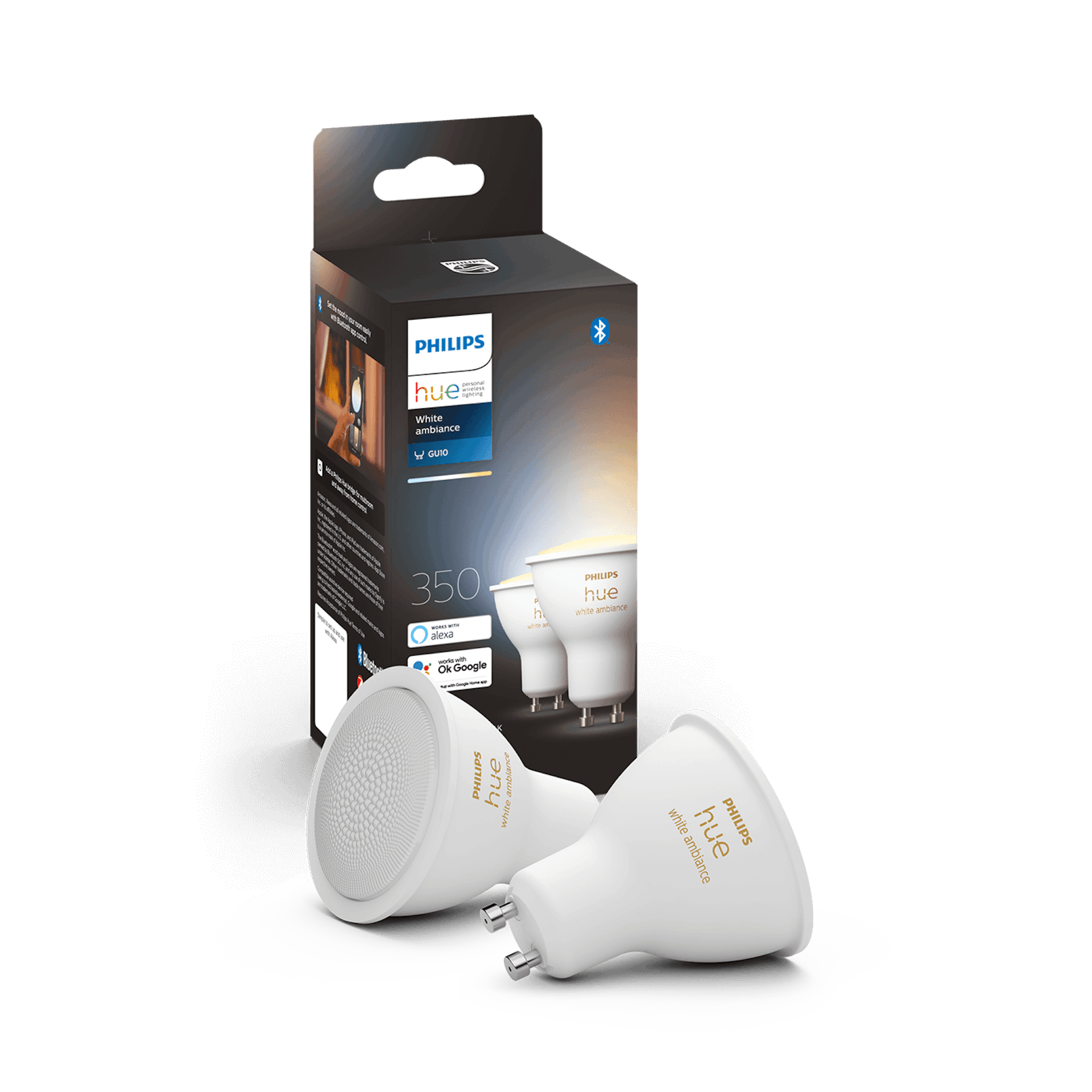Philips Hue White Ambiance GU10 G2 (2-pack) - Details - Image