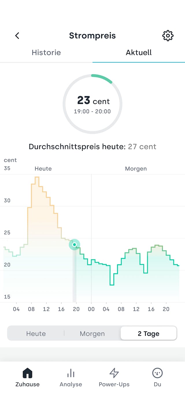Screenshot - Price screen (DE)