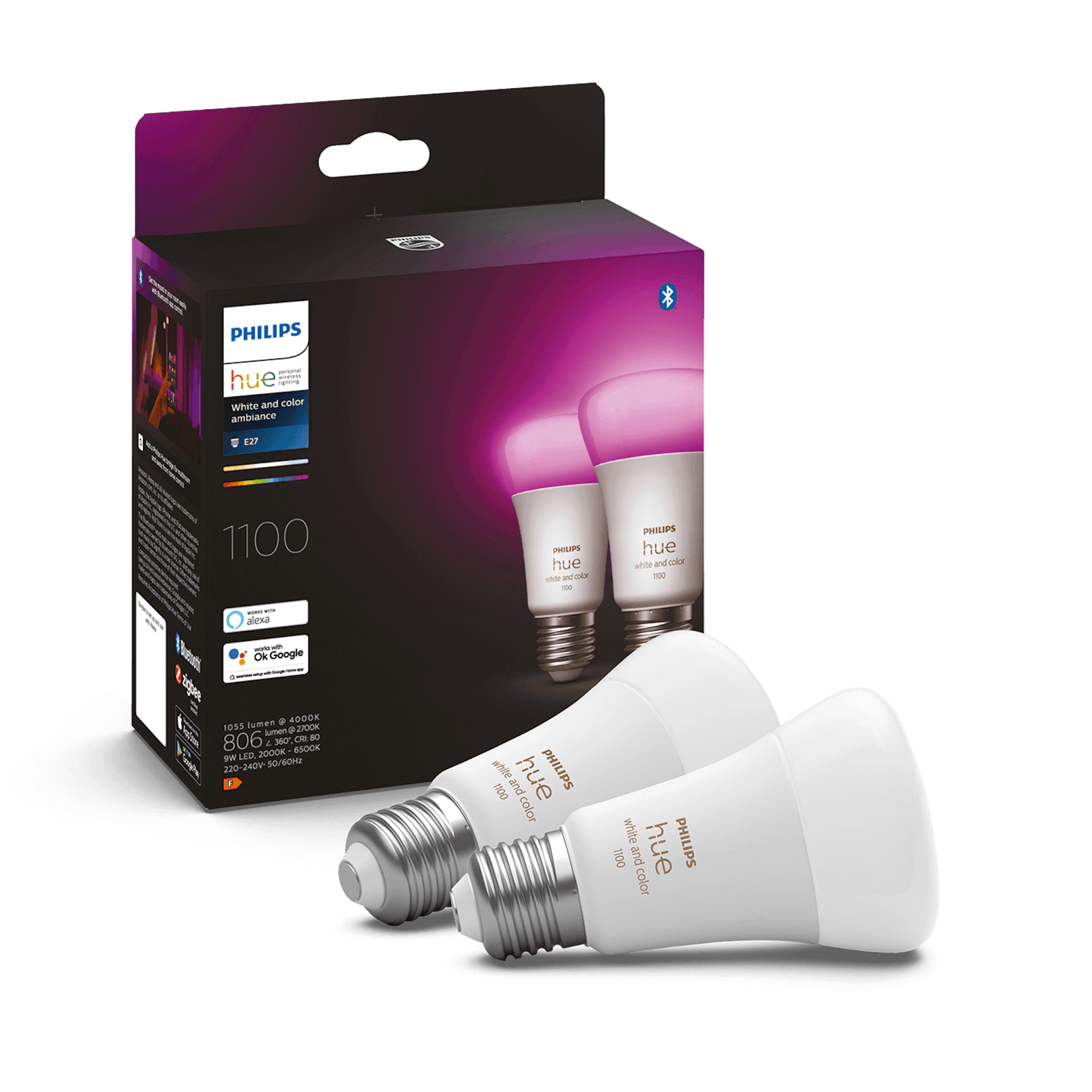 Philips Hue White/Color Ambiance E27 G2 (2-pack) - Details - Packaging image