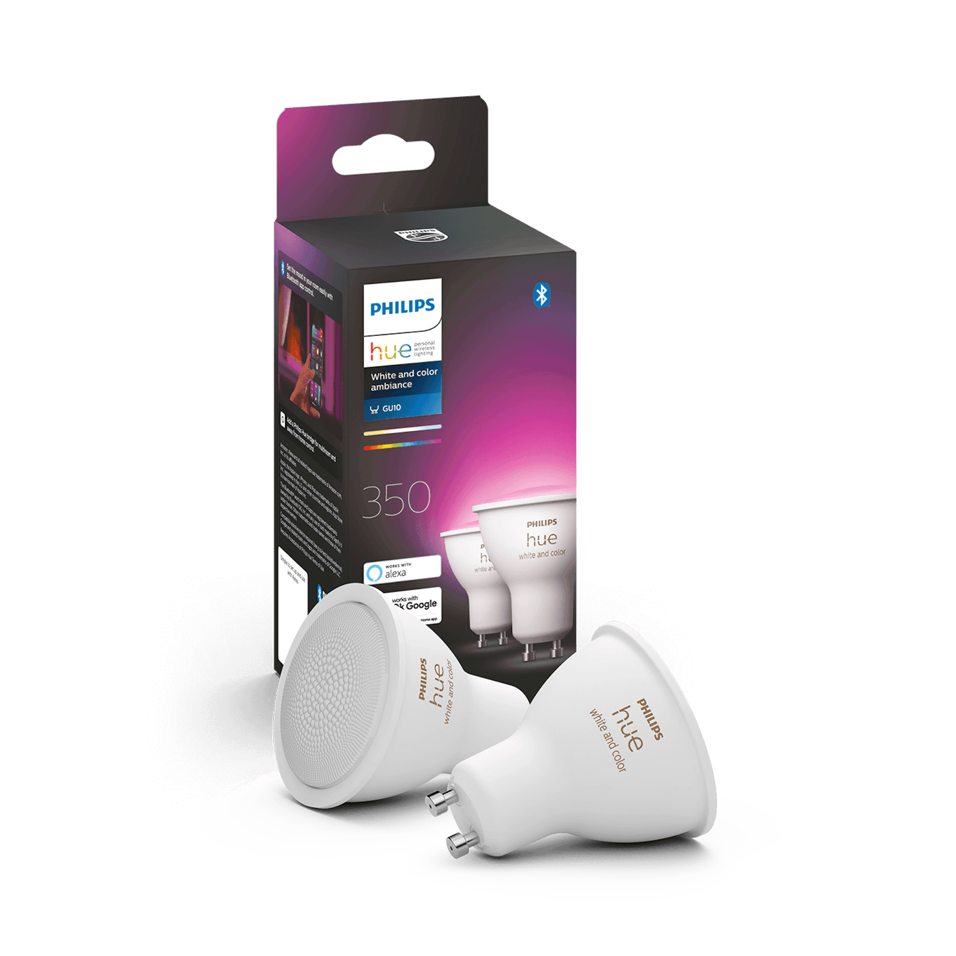 Philips Hue White/Color Ambiance GU10 (2-pack) (G2) - Details - Packaging image