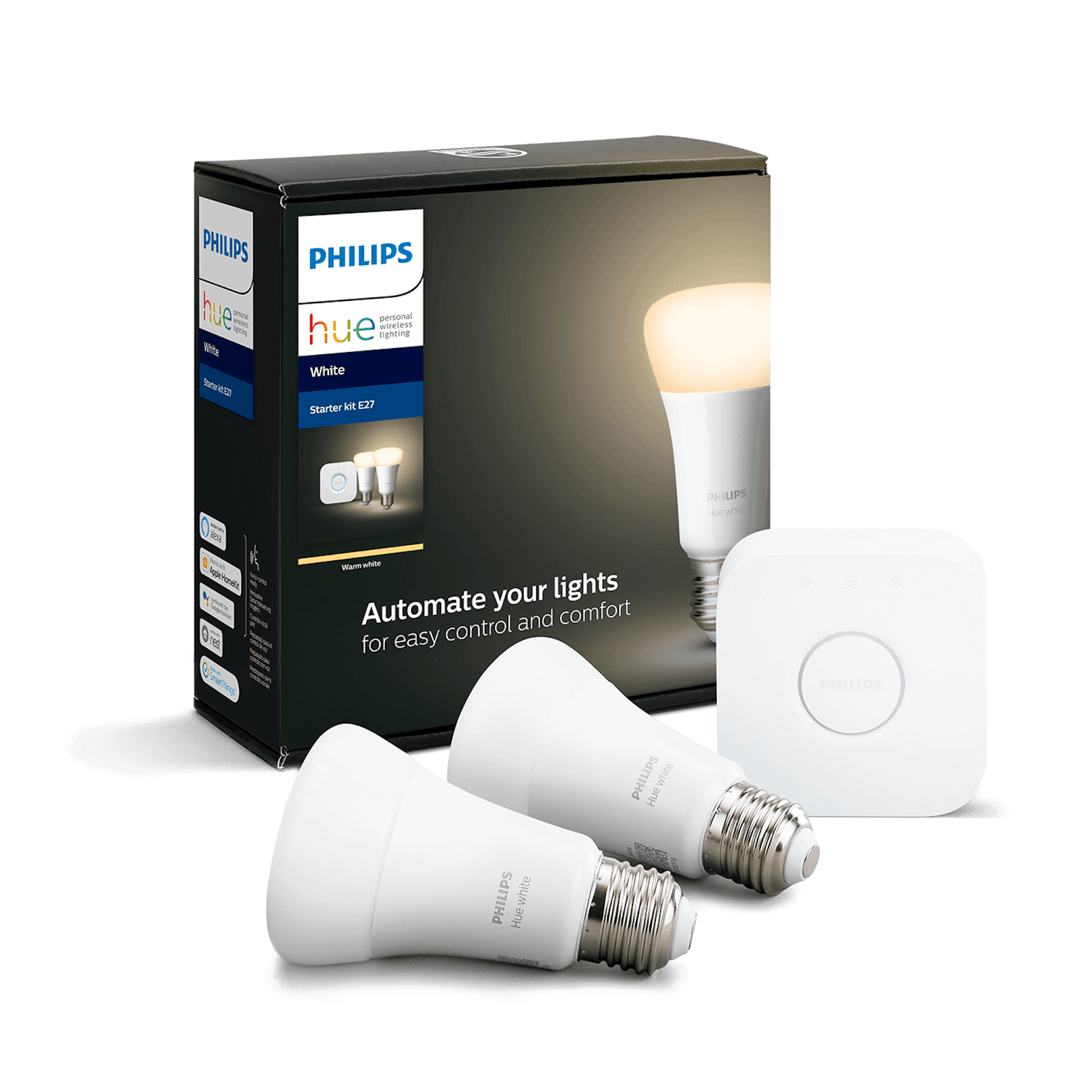 Philips Hue White E27 (2-pack) with Bridge - Image 2
