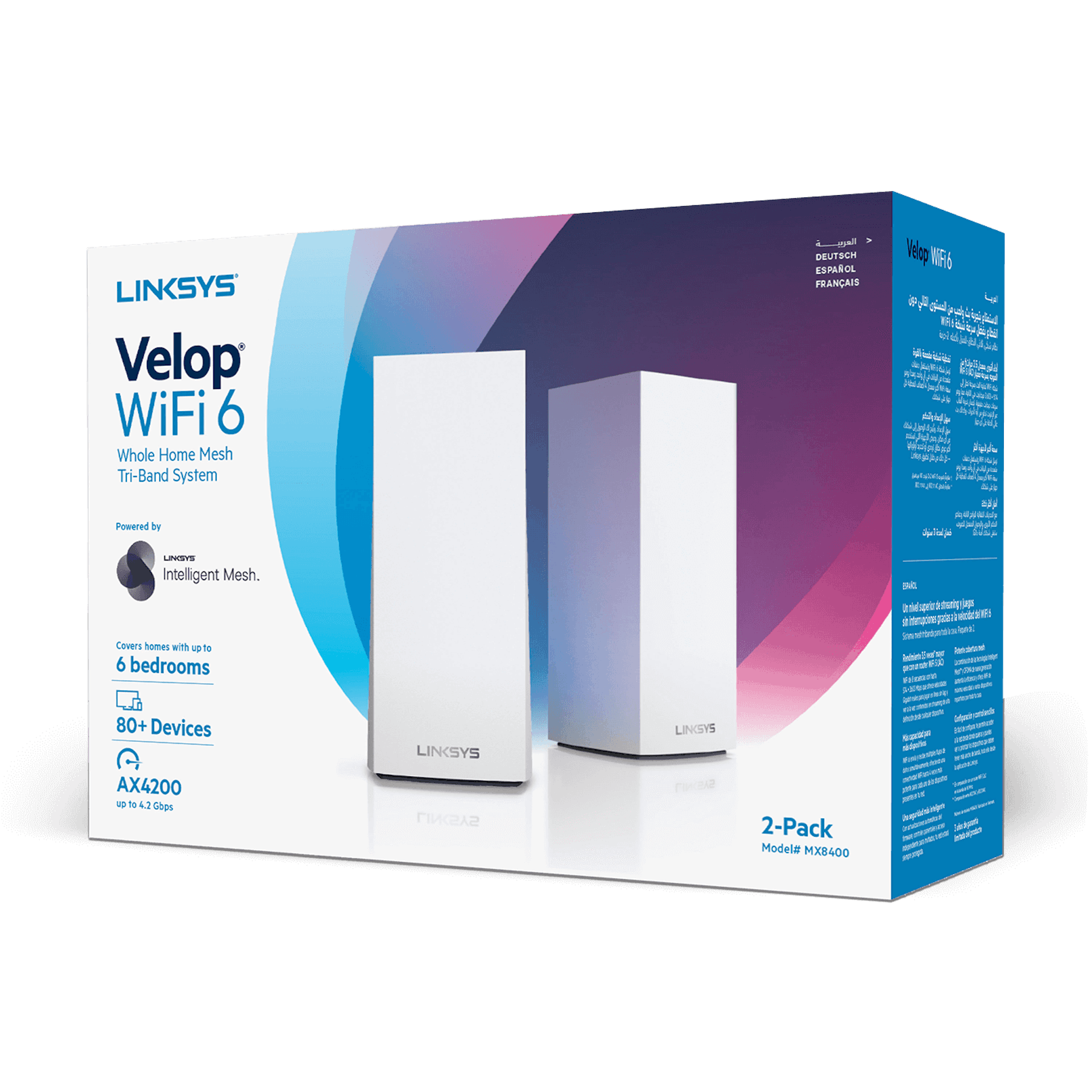 Linksys Velop WiFi 6 (MX8400) - Details - Packaging image
